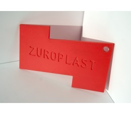 Полистирольный лист 2*2000*3000мм ZUROPLAST красный 2105