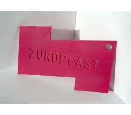 Полистирольный лист 3*2000*3000мм ZUROPLAST розовый 2109