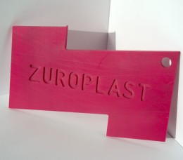 Полистирольный лист 2*2000*3000мм ZUROPLAST розовый 2109