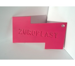 Полистирольный лист 3*2000*3000мм ZUROPLAST розовый 2113