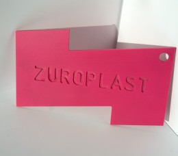 Полистирольный лист 2*2000*3000мм ZUROPLAST розовый 2113