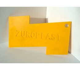 Полистирольный лист 3*2000*3000мм ZUROPLAST желтый 2315