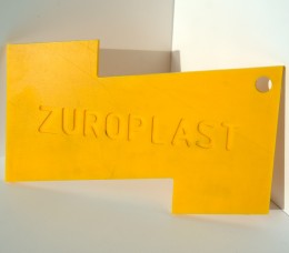 Полистирольный лист 2*2000*3000мм ZUROPLAST желтый 2315