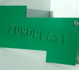 Полистирольный лист 2*2000*3000мм ZUROPLAST светло-зеленый 2410