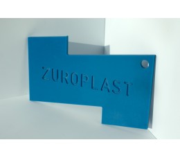 Полистирольный лист 2*2000*3000мм ZUROPLAST голубой 2503