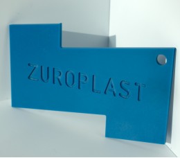 Полистирольный лист 3*2000*3000мм ZUROPLAST голубой 2503