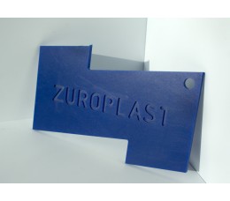 Полистирольный лист 3*2000*3000мм ZUROPLAST синий 2526