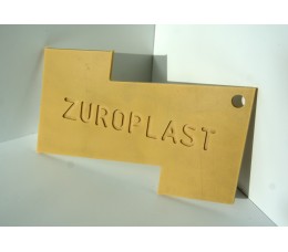 Полистирольный лист 2*2000*3000мм ZUROPLAST бежевый 2707