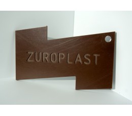 Полистирольный лист 2*2000*3000мм ZUROPLAST коричневый 2715