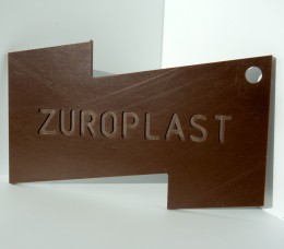 Полистирольный лист 3*2000*3000мм ZUROPLAST коричневый 2715