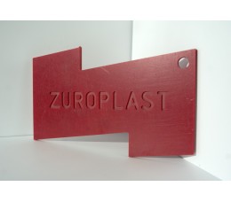 Полистирольный лист 3*2000*3000мм ZUROPLAST бордовый 3109