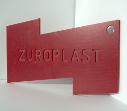 Полистирольный лист 3*2000*3000мм ZUROPLAST бордовый 3109