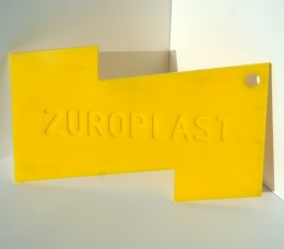 Полистирольный лист 2*2000*3000мм ZUROPLAST желтый 3307