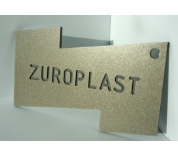 Полистирольный лист 3*2000*3000мм ZUROPLAST метал. серебро 3820