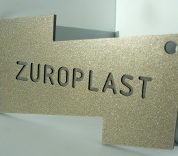 Полистирольный лист 3*2000*3000мм ZUROPLAST метал. серебро 3820