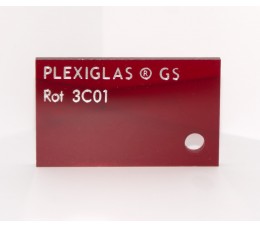 Оргстекло Plexiglas 2,03x3,05 3мм красный тонированный 3С01 GS