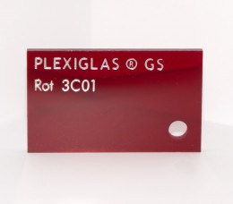 Оргстекло Plexiglas 2,03x3,05 3мм красный тонированный 3С01 GS